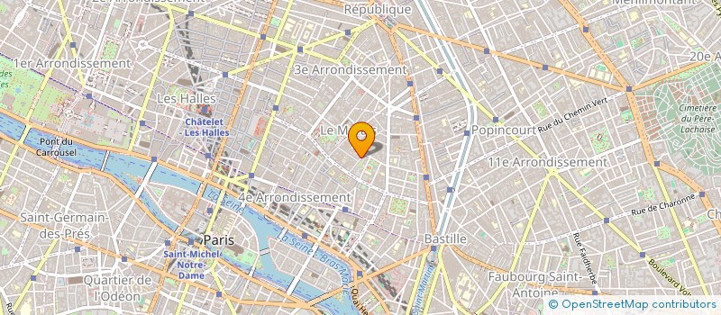 localisation de l'entreprise VENDOME HABITAT FONCIER à PARIS