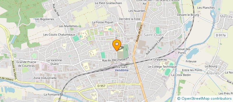 localisation de l'entreprise VENDOME ROLLER CLUB  VENDOME