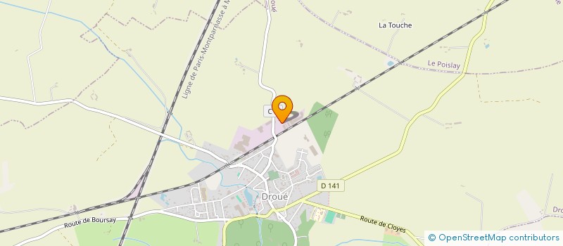 localisation de l'entreprise VENDOME SIGNALISATION  DROUE