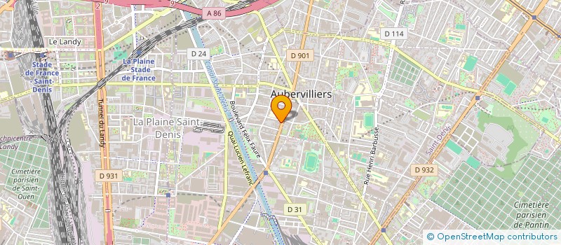 localisation de l'entreprise VENDOME TAXI  AUBERVILLIERS