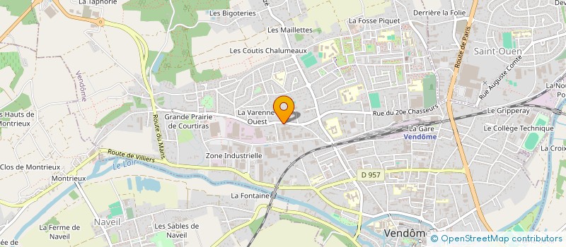 localisation de l'entreprise VENDOMOIS PIECES AUTO  VENDOME