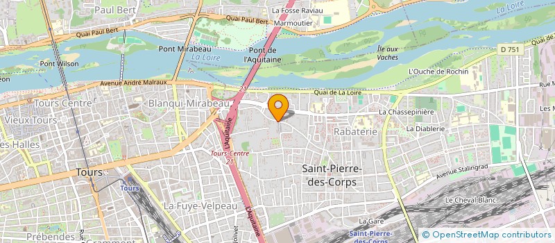 localisation de l'entreprise VENDRE ACHETER N.A. IMMOBILIER à SAINT-PIERRE-DES-CORPS