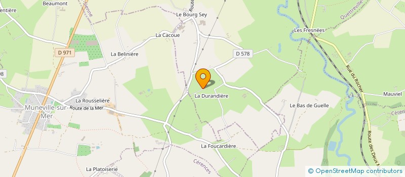 localisation de l'entreprise VENDREDI 13  QUETTREVILLE-SUR-SIENNE