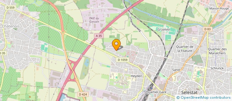 localisation de l'entreprise VENDREDI  SELESTAT