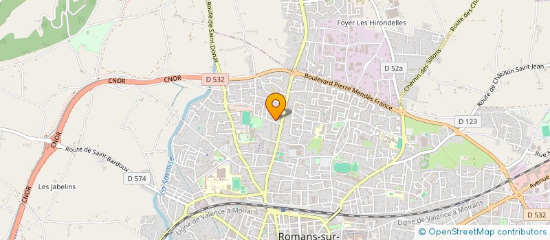 localisation de l'entreprise VENDREDI EN GUINGUETTE  ROMANS-SUR-ISERE