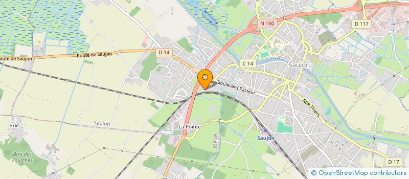 localisation de l'entreprise VENDRENNES CUISINES à SAUJON