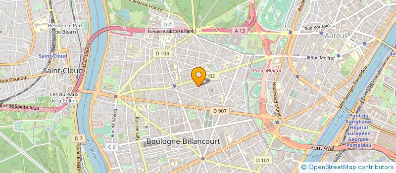 localisation de l'entreprise VENEDIM à BOULOGNE-BILLANCOURT