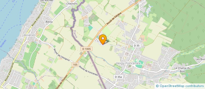 localisation de l'entreprise VENEFRANCE  VEIGY-FONCENEX