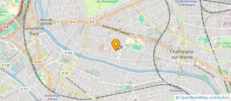 localisation de l'entreprise VENELEC à CHAMPIGNY-SUR-MARNE
