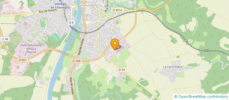 localisation de l'entreprise VENELEK à CHAUVIGNY