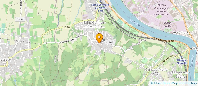 localisation de l'entreprise VENERGIE  SAINT-GERMAIN-AU-MONT-D OR