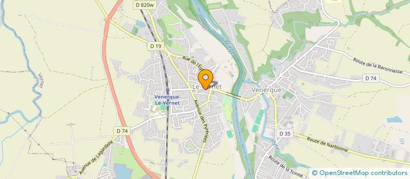 localisation de l'entreprise VENERQUE HODOSA à VENERQUE