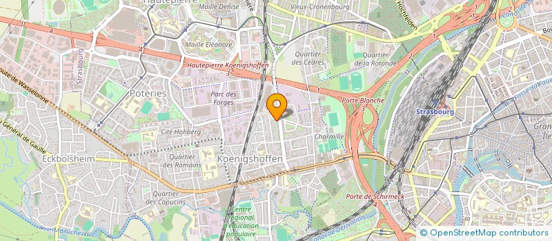 localisation de l'entreprise VENESAS à STRASBOURG