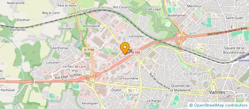 localisation de l'entreprise VENETE AUTOMOBILE à VANNES