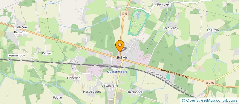 localisation de l'entreprise VENETES PCE  QUESTEMBERT