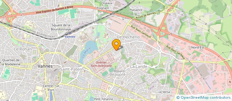 localisation de l'entreprise VENETES SPORTS LOISIRS à VANNES