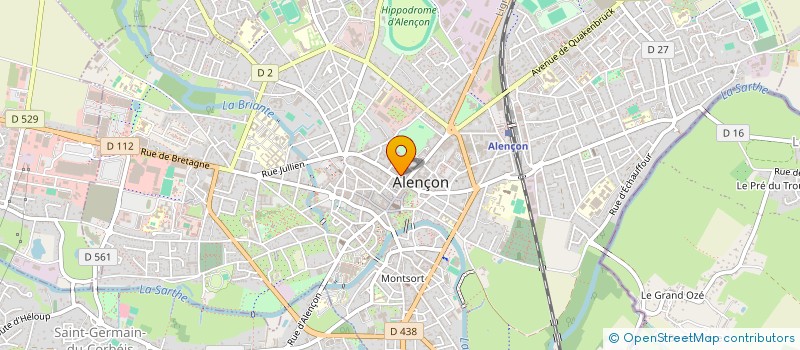 localisation de l'entreprise VENETIA à ALENCON