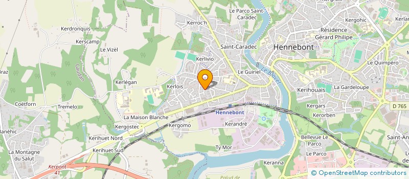 localisation de l'entreprise VENETO  HENNEBONT