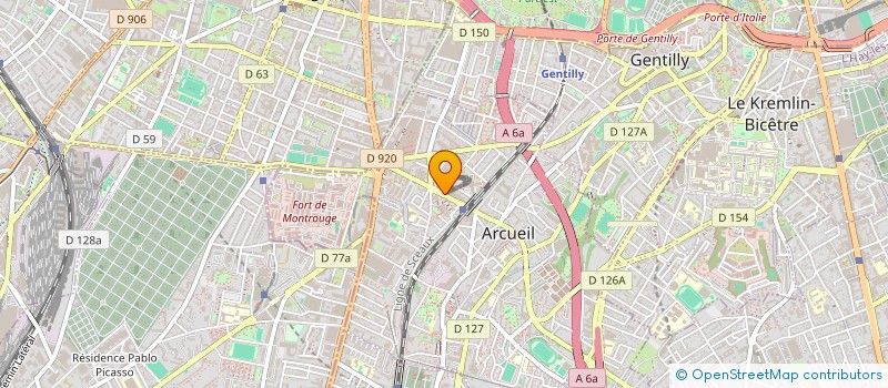 localisation de l'entreprise VENG SARL à ARCUEIL