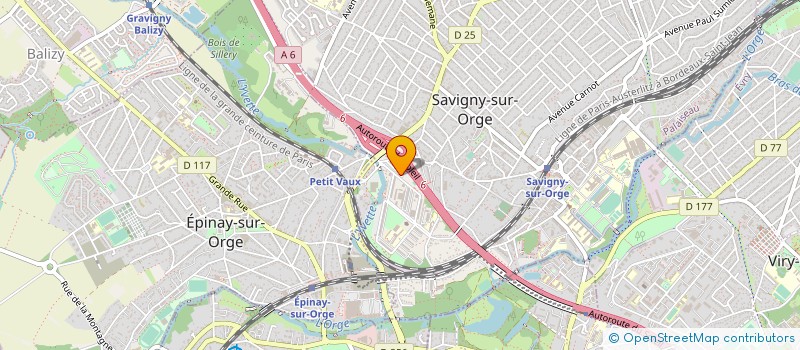 localisation de l'entreprise VENGELEC à SAVIGNY-SUR-ORGE