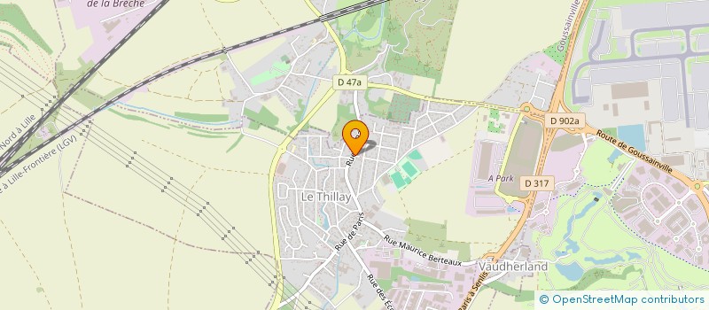 localisation de l'entreprise VENGHER  LE THILLAY