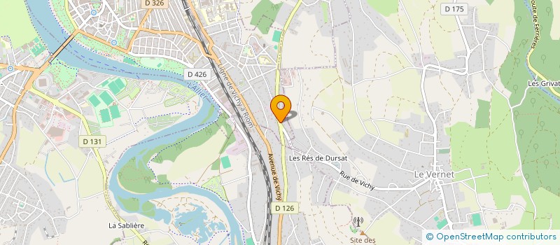 localisation de l'entreprise VENI VELI VICHY - LES 3 V  VICHY