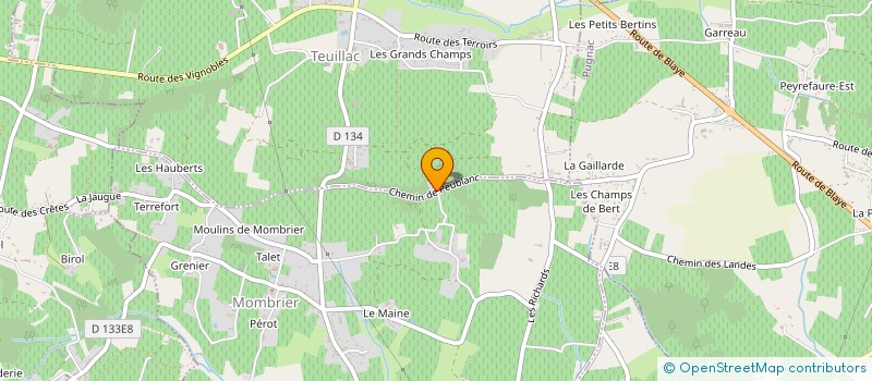 localisation de l'entreprise VENI VIDI VICI (V.V.V. G.R.C.A.A.) à TEUILLAC