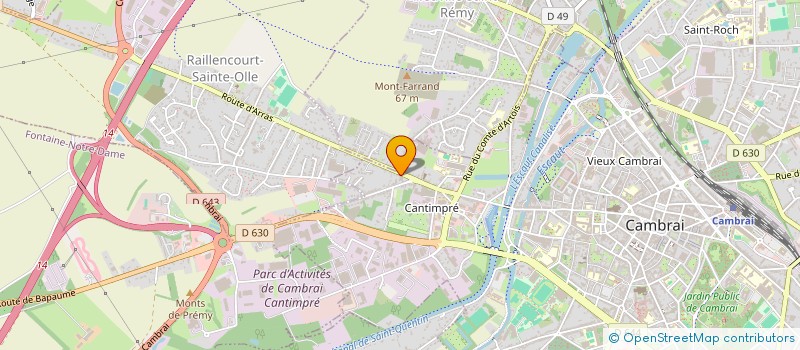 localisation de l'entreprise VENIEZ  CAUDRY