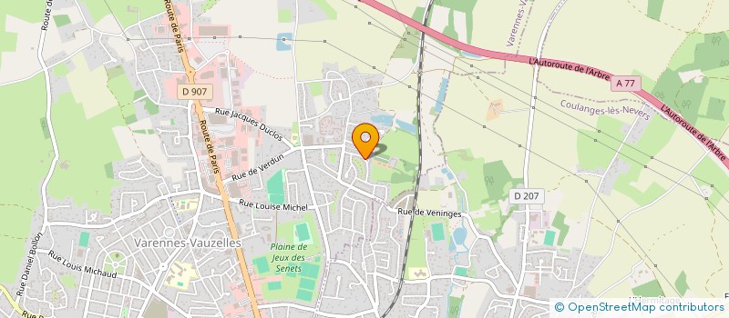 localisation de l'entreprise VENINGES IMMOBILIER  VARENNES-VAUZELLES