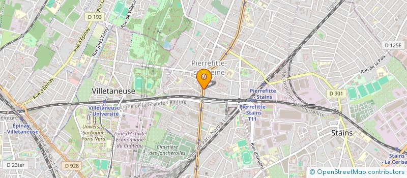 localisation de l'entreprise VENISE  PIERREFITTE-SUR-SEINE