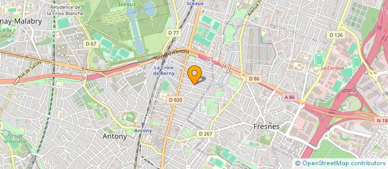 localisation de l'entreprise VENISE à ANTONY