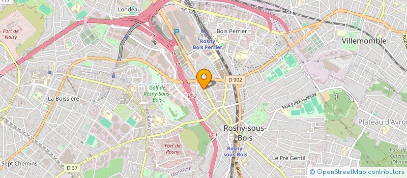 localisation de l'entreprise VENISE CARRELAGE à ROSNY-SOUS-BOIS