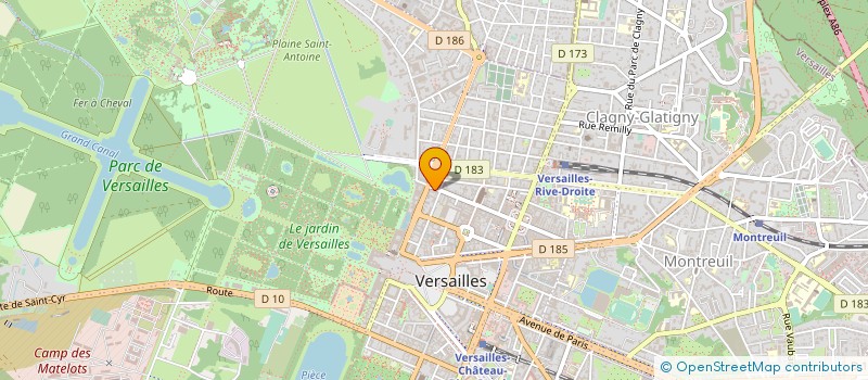 localisation de l'entreprise VENISE DECOR à VERSAILLES
