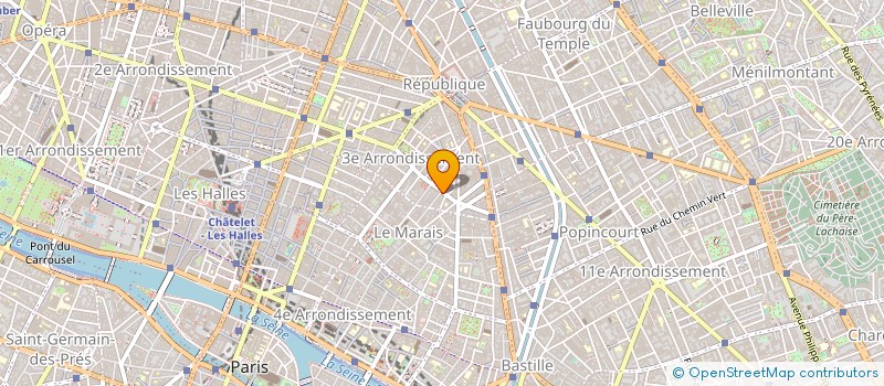 localisation de l'entreprise VENISSA à PARIS