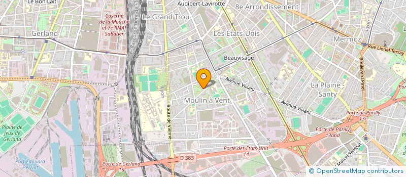 localisation de l'entreprise VENISSIEUX BOXE FRANCAISE  VENISSIEUX