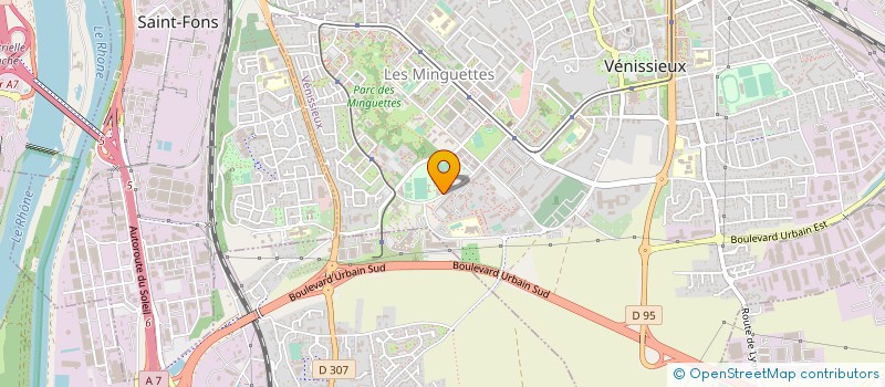 localisation de l'entreprise VENISSIEUX FOOTBALL CLUB à VENISSIEUX