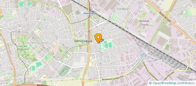 localisation de l'entreprise VENISSIEUX VOLLEY BALL  VENISSIEUX