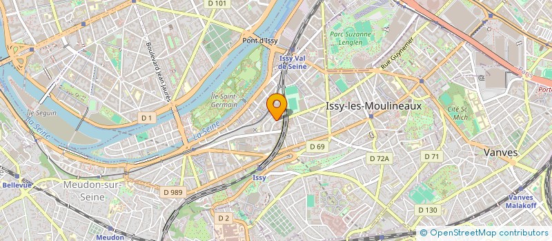localisation de l'entreprise VENISSY à ISSY-LES-MOULINEAUX