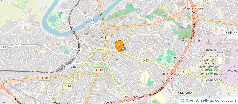 localisation de l'entreprise VENKI à ALBI