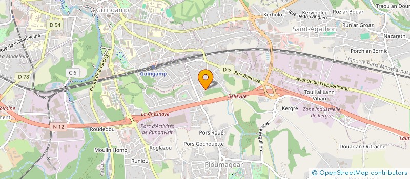 localisation de l'entreprise VENOM  PLOUMAGOAR