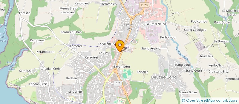 localisation de l'entreprise VENOUBA à CONCARNEAU