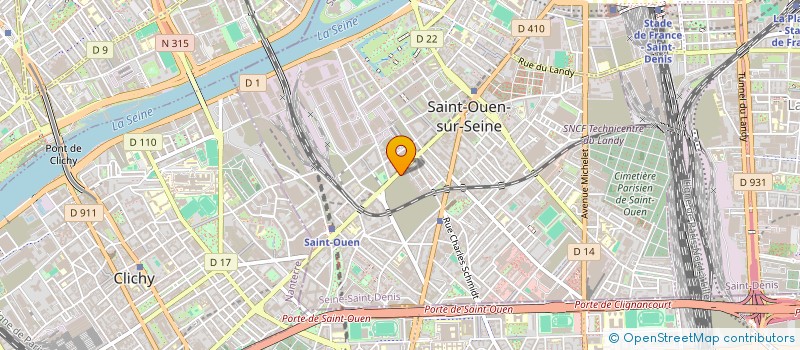 localisation de l'entreprise VENS EXPO SERVICES à SAINT-OUEN-SUR-SEINE