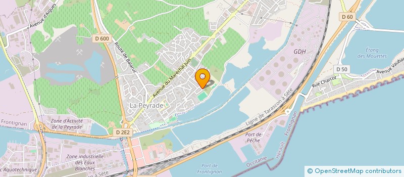 localisation de l'entreprise VENSY à FRONTIGNAN