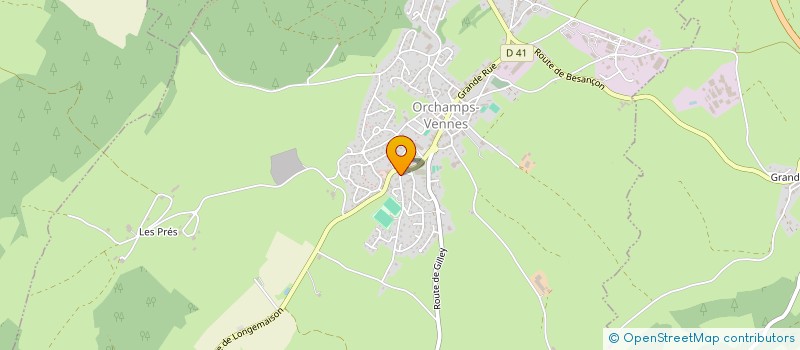 localisation de l'entreprise VENT  ORCHAMPS-VENNES
