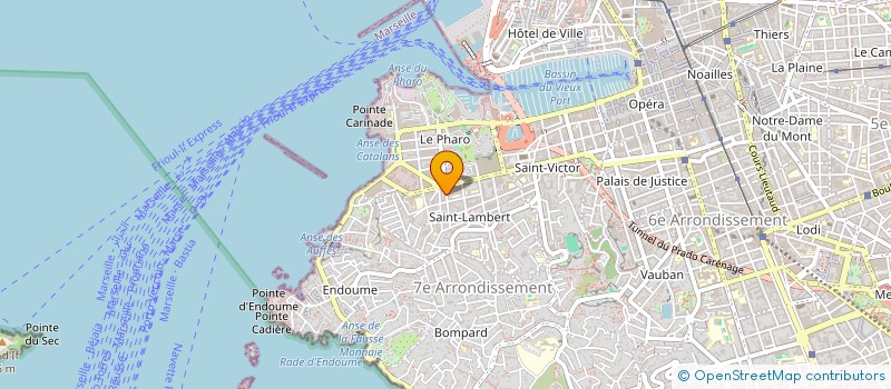 localisation de l'entreprise VENT CONTRAIRE à MARSEILLE