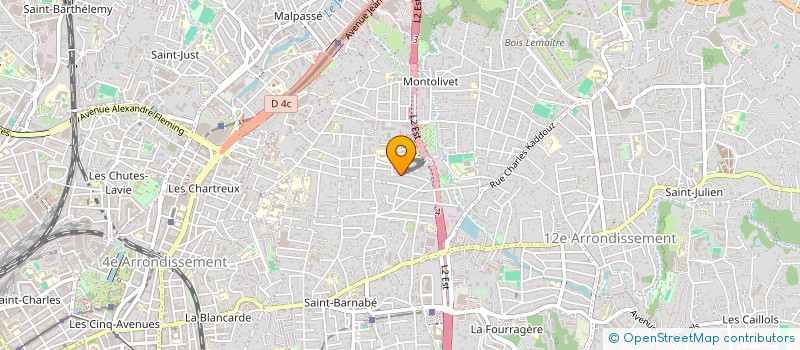 localisation de l'entreprise VENT D'AZUR à MARSEILLE