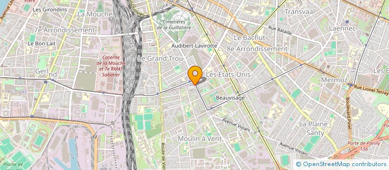 localisation de l'entreprise VENT'D'EST  VENISSIEUX