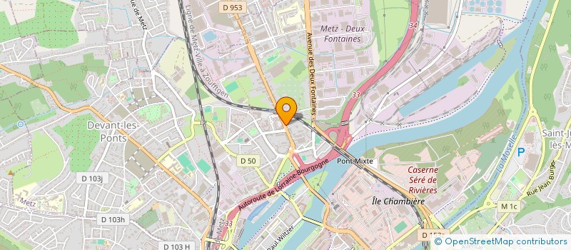 localisation de l'entreprise VENT D'EST SA à METZ