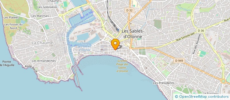 localisation de l'entreprise VENT D'EVENEMENTS à LES SABLES D'OLONNE