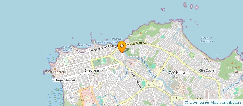localisation de l'entreprise VENT D ICI VENT D AILLEURS  CAYENNE